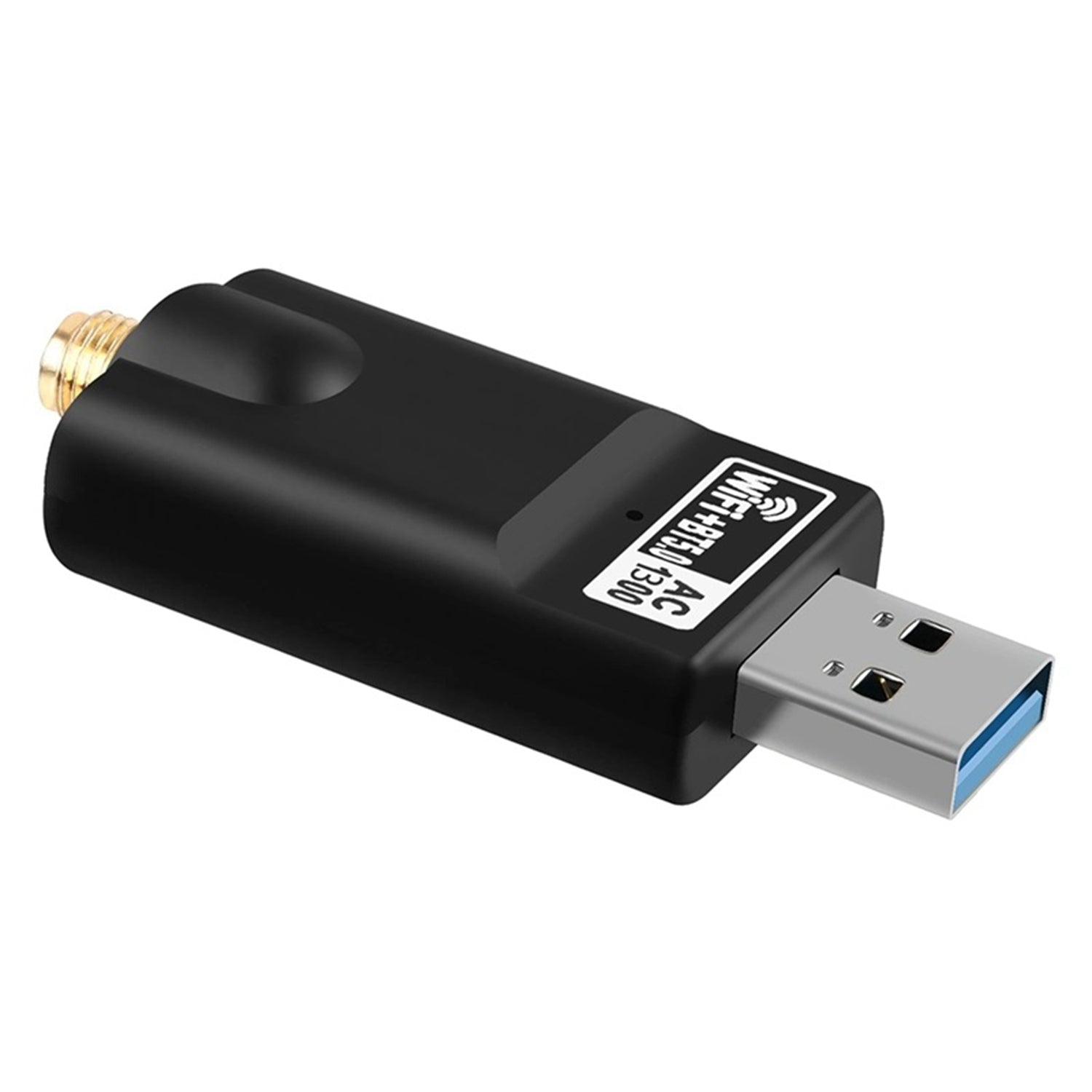 HAJAAN AC 1300Mbps Mini Wireless Wi-Fi Adapter | Dual Band 2.4GHz/5GHz | Bluetooth 5.0 | High-Gain 5dBi Antenna - Suitable for Desktop PC, Laptops