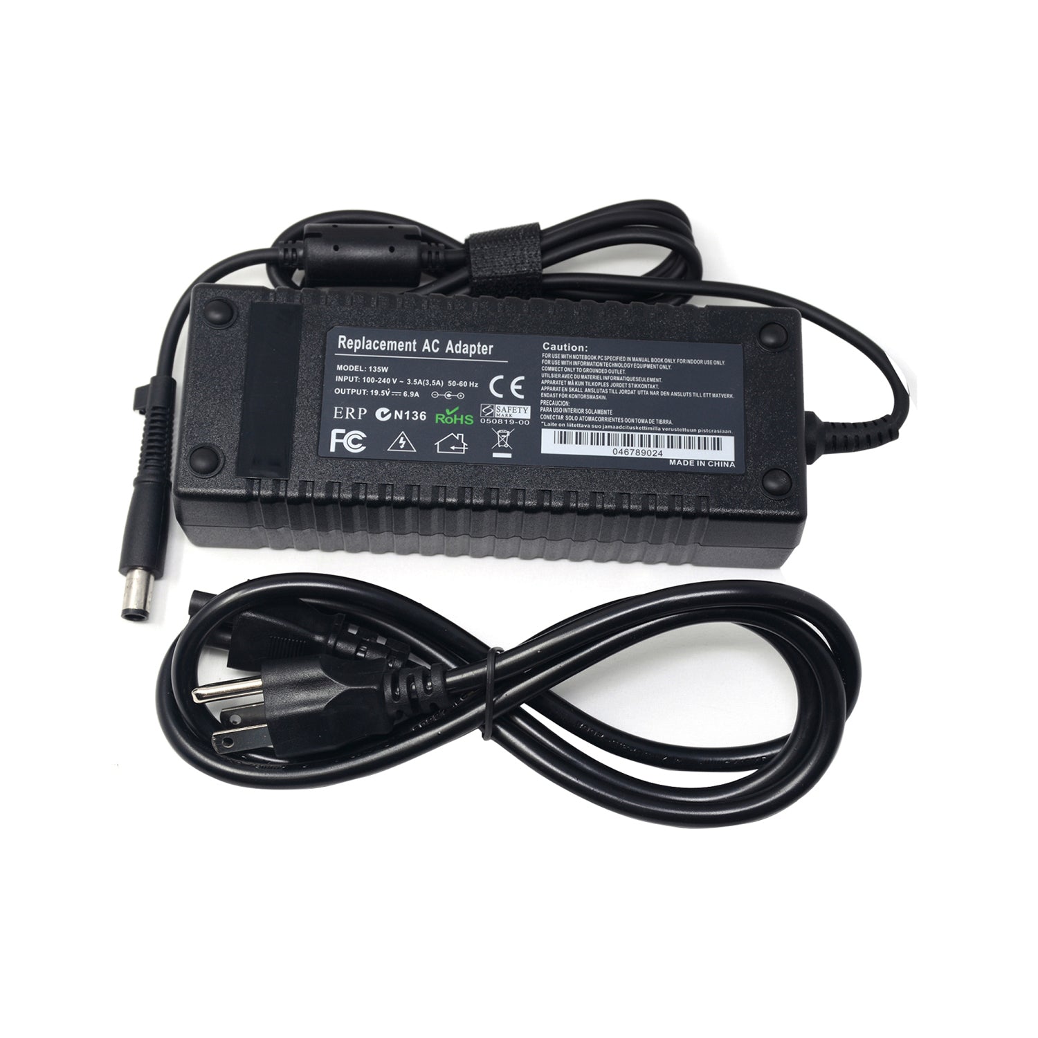 NEW 135W AC adapter charger for HP 19.5V/6.9A Desktop Power Adapter Compatible with HP Desktop 8200 8000 DC7800 Desktop