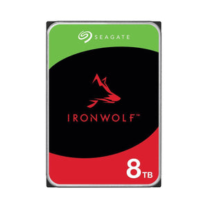 Seagate Ironwolf 8TB HDD Internal Hard Drive (3.5 Inch) SATA 6 Gb/s, 7200 RPM 256 MB Cache - High performance PC or Laptop Memory and Storage for IT Pros, Creators, Everyday Users (ST8000VN004)