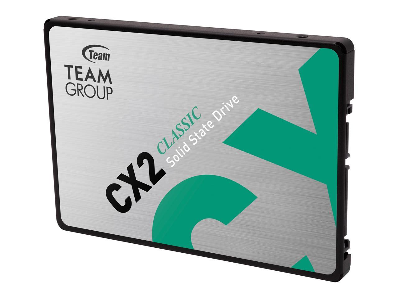 TEAMGROUP CX2 2TB SSD 2.5 Inch, SATA III 3D TLC Internal SSD, Read Speed Up To 540 MBps (T253X6002T0C101)