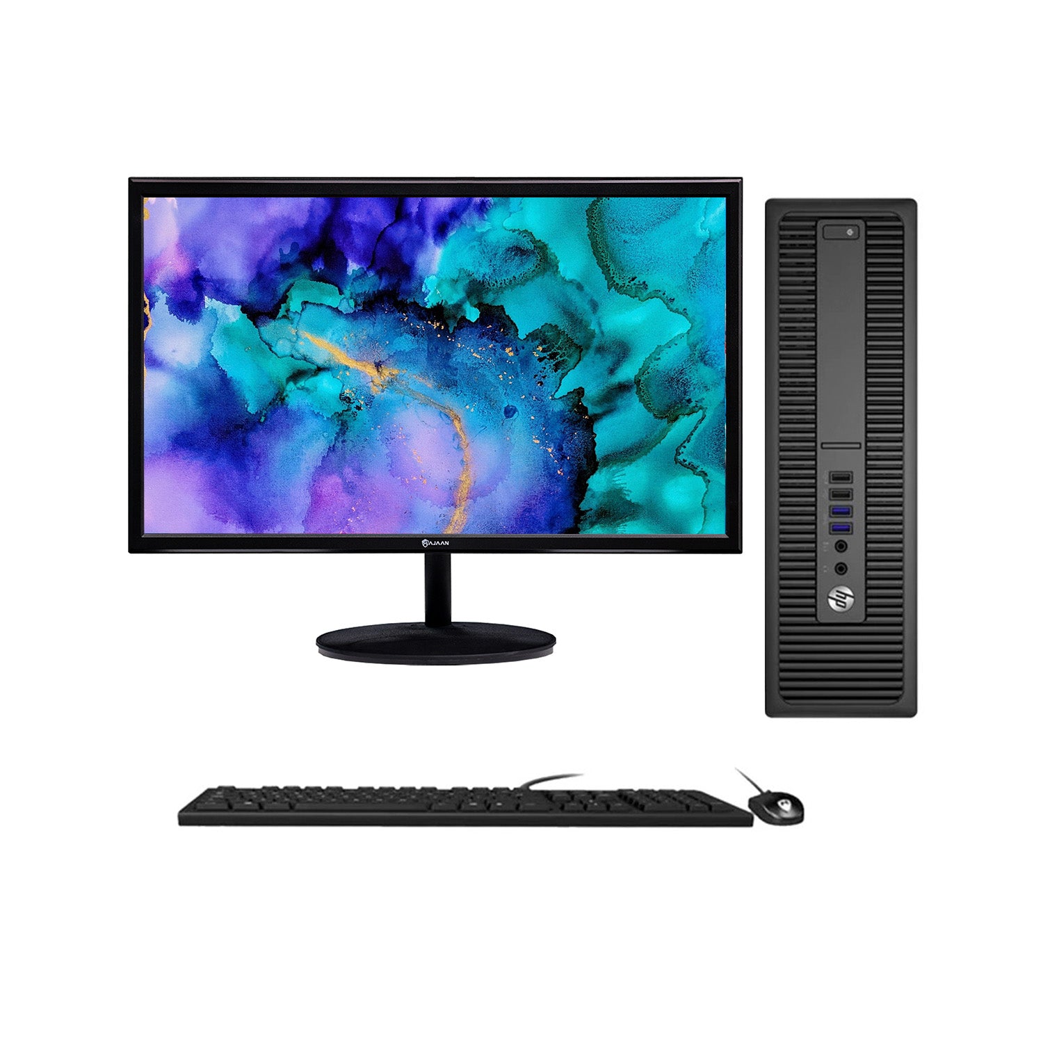 HP ProDesk SFF Desktop Computer with 22 inch Flat Screen Monitor - Intel Core i5-6500 Processor 3.20 GHz |8GB - 32GB DDR4 RAM| 256GB - 1TB SSD| Windows 10 Professional WIFI