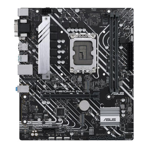 ASUS PRIME H610M-A D4-CSM Motherboard, Intel Socket LGA1700 For 12th, 13th Gen Processors, Micro-ATX, Intel H610 Chipset, PCIe 4.0, DDR4, 2xM.2 Slots, 1Gb LAN, DP/HDMI/D-Sub Port, Support Windows 10,11 64-Bit