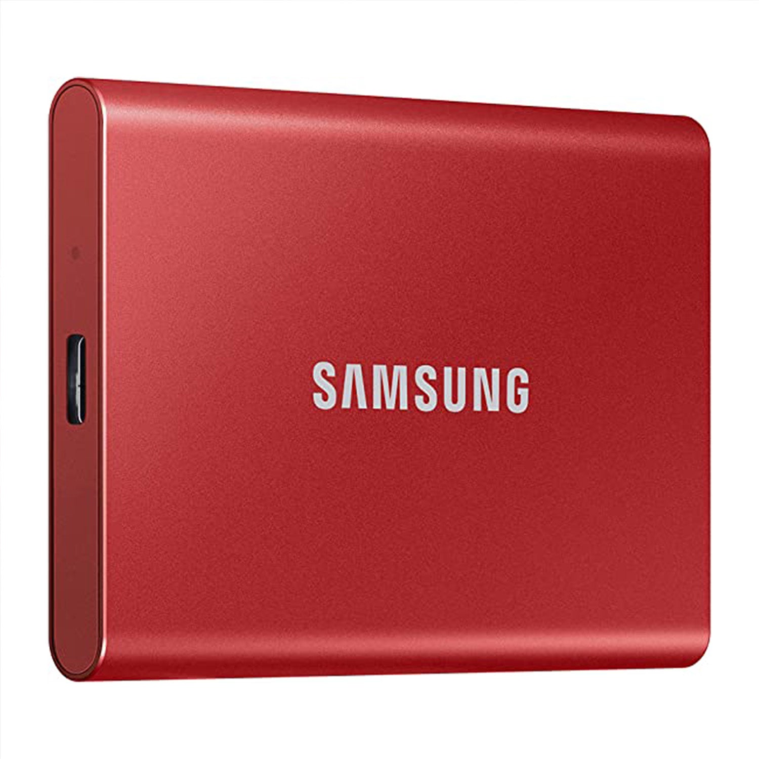 High-Speed SAMSUNG T7 Portable SSD - USB 3.2 - 500GB Solid State Drive - Stylish Metallic RED - Fast Data Transfer (MU-PC500R/AM)