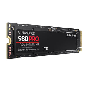 SAMSUNG 980 PRO Internal Solid State Drive, 1TB NVMe SSD, PCIe Gen 4.0, NVMe 1.3c, V-NAND 3-bit MLC, M.2 Form Factor (MZ-V8P1T0B/AM)