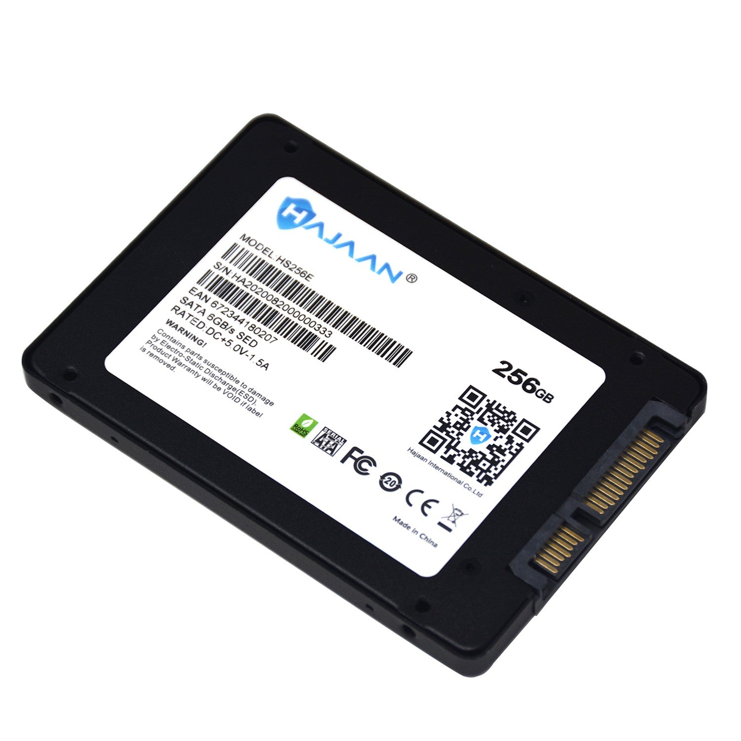 HAJAAN 256 GB Internal PC SSD- SATA III 6 Gb/s, 3D NAND TLC, 2.5”, Up to 550MB/s , Internal Solid State Drive for Laptop Tablet PC Desktop - 1 Year Warranty