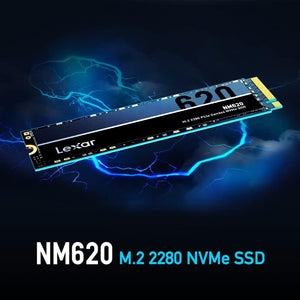 Lexar NM620 SSD Internal Solid State Drive For next-level performance - 2TB PCIe Gen3 NVMe M.2 2280 Form Factor Up to 3500MB/s Read for Gamers and PC (LNM620X002T-RNNNU)