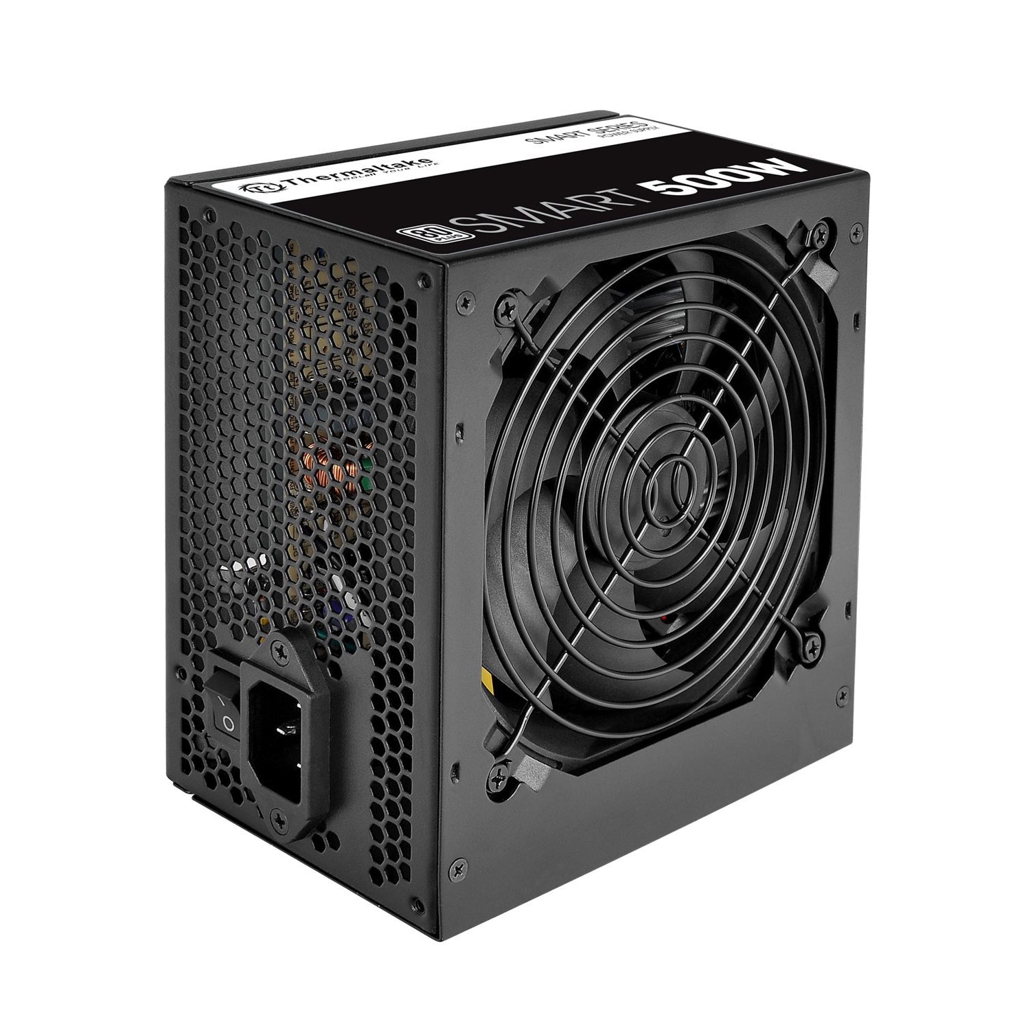Thermaltake Smart Series 500W Power Supply SLI, ATX Form Factor, CrossFire Ready Continuous Power,120mm Ultra Quiet Cooling Fan, ATX 12V V2.3 | EPS 12V 80 PLUS Certified Active PFC Haswell Ready (PS-SPD-0500NPCWUS-W)