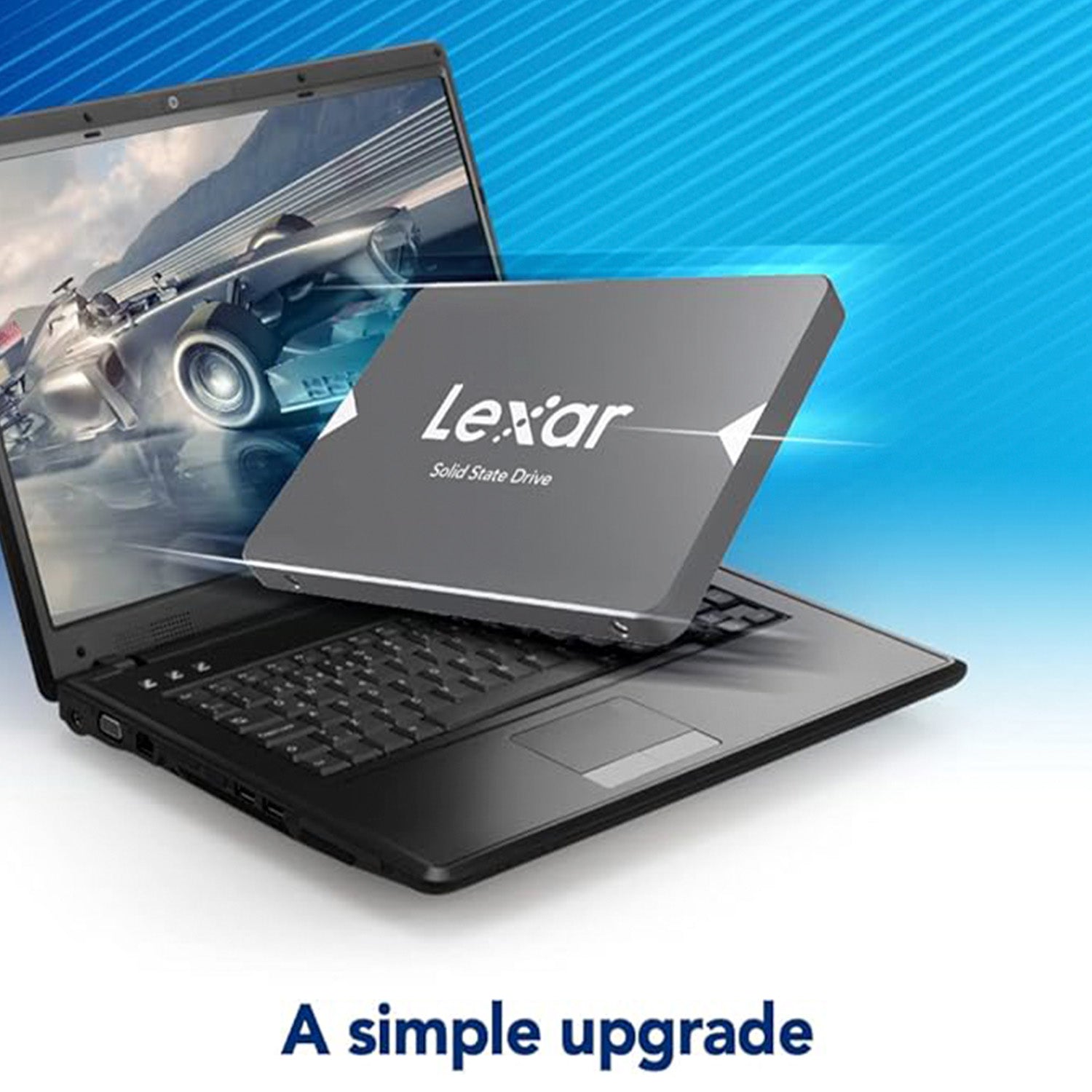 Lexar NS100 2.5 Inch SATA III Solid State Drive 2TB Internal SSD, Up to 550 MB/s Sequential Read Speed Micro SATA Form Factor (LNS100-2TRBNA)