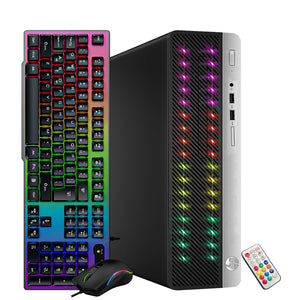 HP ProDesk 600 G4/800 G4 SFF High Performance RGB Desktop Computer, Intel Six Core i5-8500 up to 4.1GHz, 16GB DDR4 RAM, 512GB SSD, WiFi, BT, Windows 11 Pro 64