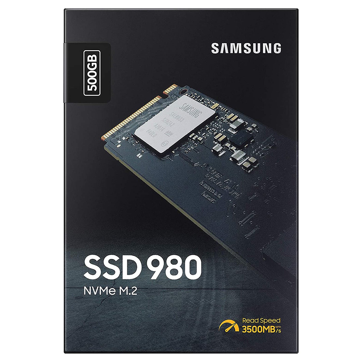 SAMSUNG 980 Internal Solid State Drive - 500GB NVMe M.2 SSD, PCIe Gen 3.0, NVMe 1.4, V-NAND (MZ-V8V500B/AM)