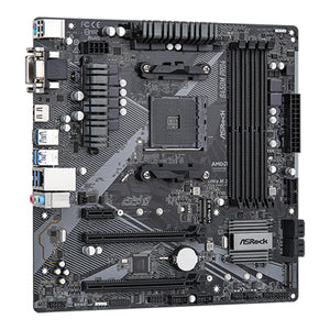 AsRock B450M PRO4 R2.0 Motherboard, AMD AM4 Socket, AMD B450 Chipset, SATA 6Gbps Micro ATX with DDR4 Up to 128GB, Dual M.2 For SSD, USB 3.2 Gen 2 ports, Support Windows 11 and VR Ready