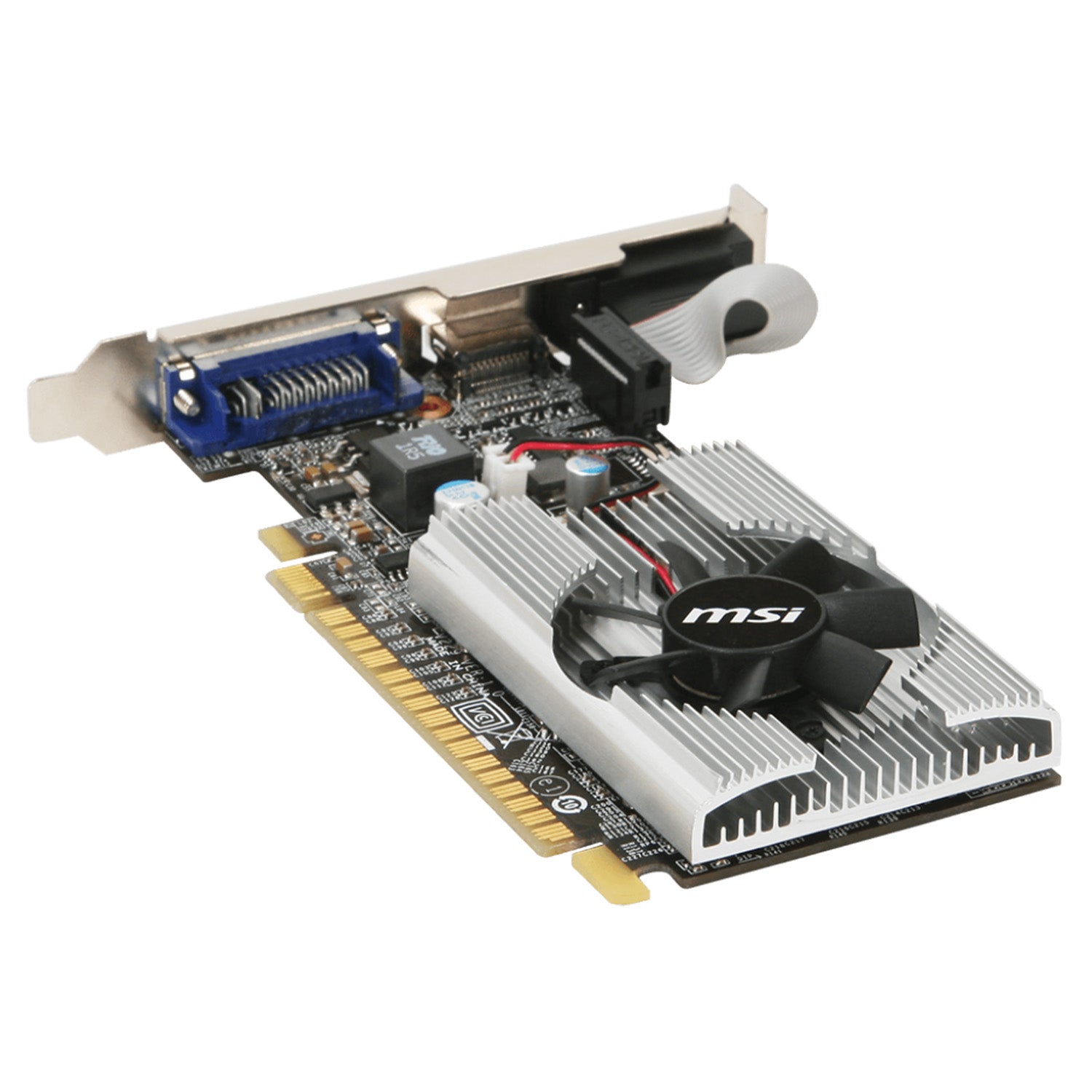MSI NVIDIA GeForce 210 Graphics Card / Single-Fan 1GB DDR3 / PCIe 2.0 Video Card / HDCP Support, HDMI, DVI, VGA (N210-MD1G/D3)