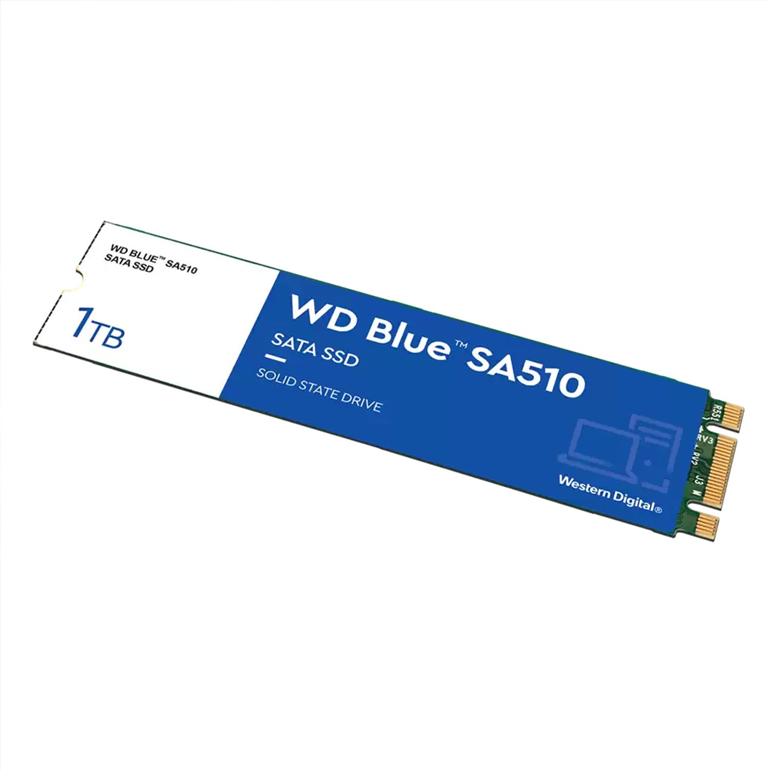 Western Digital Blue SA510 Internal Solid State Drive - 1TB SSD - SATA III - M.2 2280 (WDS100T3B0B)