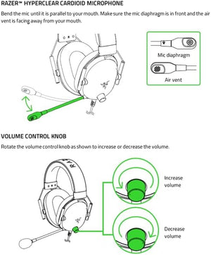 Razer BlackShark V2 X Wired Gaming Headset - With 7.1 Surround Sound, Advanced Passive Noise Cancellation, 3.5 mm Audio Jack - for PC, Mac, PS4, Xbox One