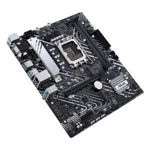 ASUS PRIME H610M-A D4-CSM Motherboard, Intel Socket LGA1700 For 12th, 13th Gen Processors, Micro-ATX, Intel H610 Chipset, PCIe 4.0, DDR4, 2xM.2 Slots, 1Gb LAN, DP/HDMI/D-Sub Port, Support Windows 10,11 64-Bit