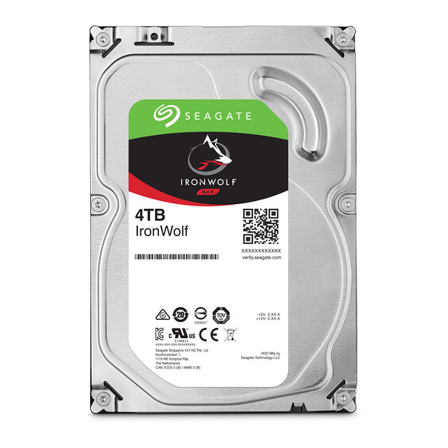 Seagate Ironwolf 4TB HDD Internal Hard Drive (3.5 Inch) SATA 6 Gb/s, 5.4K RPM 256 MB Cache - High performance for Computer Desktop PC (ST4000VN006)