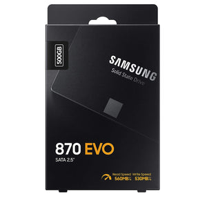 SAMSUNG 870 EVO SATA SSD 500GB 2.5” Internal Solid State Drive, Upgrade PC or Laptop Memory and Storage for IT Pros, Creators, Everyday Users (MZ-77E500B/AM)