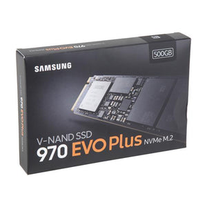 SAMSUNG 970 EVO PLUS Internal Solid State Drive - 500GB NVMe M.2 SSD, PCIe Gen 3.0, M.2 (2280) Form Factor NVMe 1.3, V-NAND (MZ-V7S500B/AM)