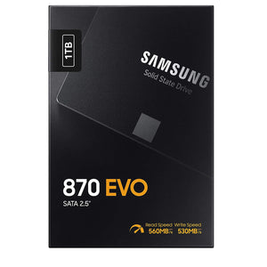 SAMSUNG 870 EVO SATA III 1TB SSD 2.5” Internal Solid State Drive, High performance PC or Laptop Memory and Storage for IT Pros, Creators, Everyday Users (MZ-77E1T0B/AM)