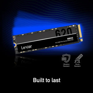 Lexar NM620 SSD Internal Solid State Drive For next-level performance - 2TB PCIe Gen3 NVMe M.2 2280 Form Factor Up to 3500MB/s Read for Gamers and PC (LNM620X002T-RNNNU)