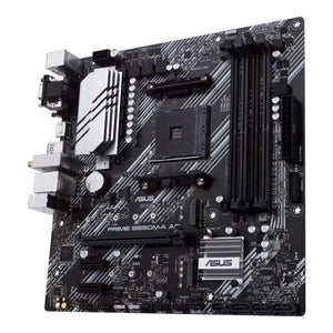 ASUS PRIME B550M-A AC Micro ATX Motherboard, AMD B550 Chipset, AM4 Socket - AMD Ryzen, upto 128GB DDR4,  PCIe 4.0, dual M.2 Slot, WiFi, HDMI 2.1b/DVI/D-Sub, BIOS Flashback and Aura Sync RGB Lights Support Windows 10 - 64-Bit