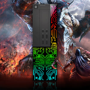 Dell OptiPlex RGB Desktop PC, Intel Core i7, 16GB RAM, 512GB SSD, RGB Gaming Keyboard and Mouse, WiFi, Windows 10 Professional