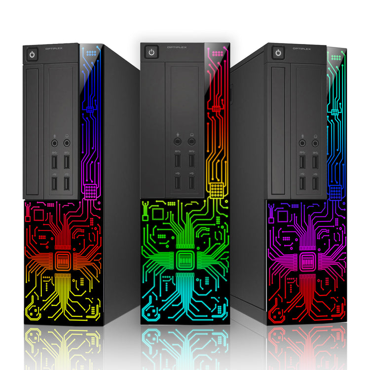 Dell OptiPlex Gaming Desktop Computer with Customized RGB Lights Intel i7 Quad-Core Processor 16GB RAM 512GB -1TB SSD Win 10 Pro WIFI, Gaming PC Keyboard & Mouse - Refurbished