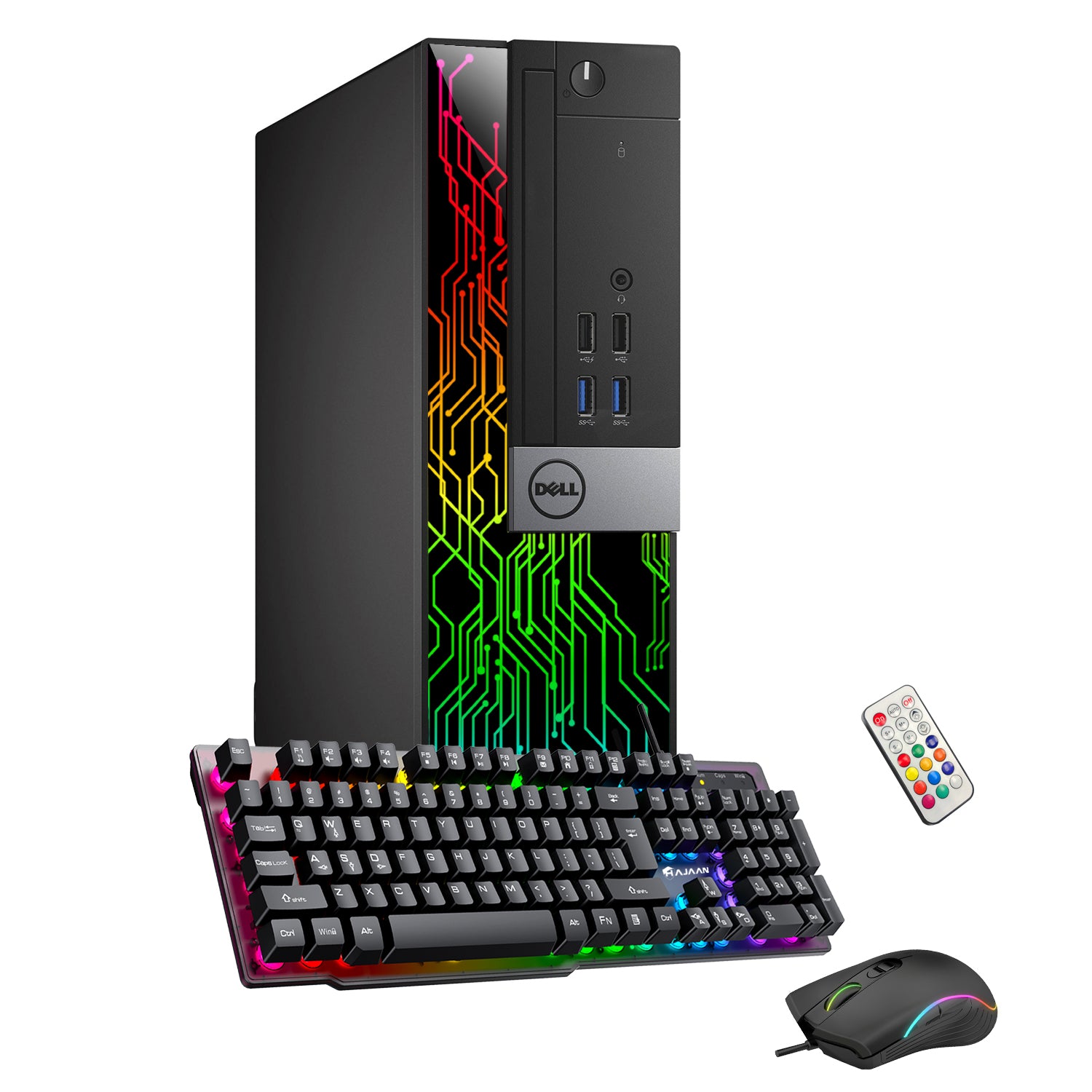 Dell Optiplex RGB Desktop Computer PC, Intel Hexa-Core i5-8500 up to 4.10 GHz, 16GB DDR4 RAM, 1 TB NVMe SSD, Dual Monitor Support, Windows 11 Pro, WiFi +Bluetooth  - Refurbished