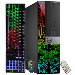 Dell OptiPlex 5060 RGB Desktop Computer - R5 340X / R5 430 /  GT 730 | Intel i5-8500 Six Core (4.1GHz Turbo) | 16GB DDR4 RAM | 512GB SSD | WiFi + Bluetooth | Windows 11 Pro - Refurbished