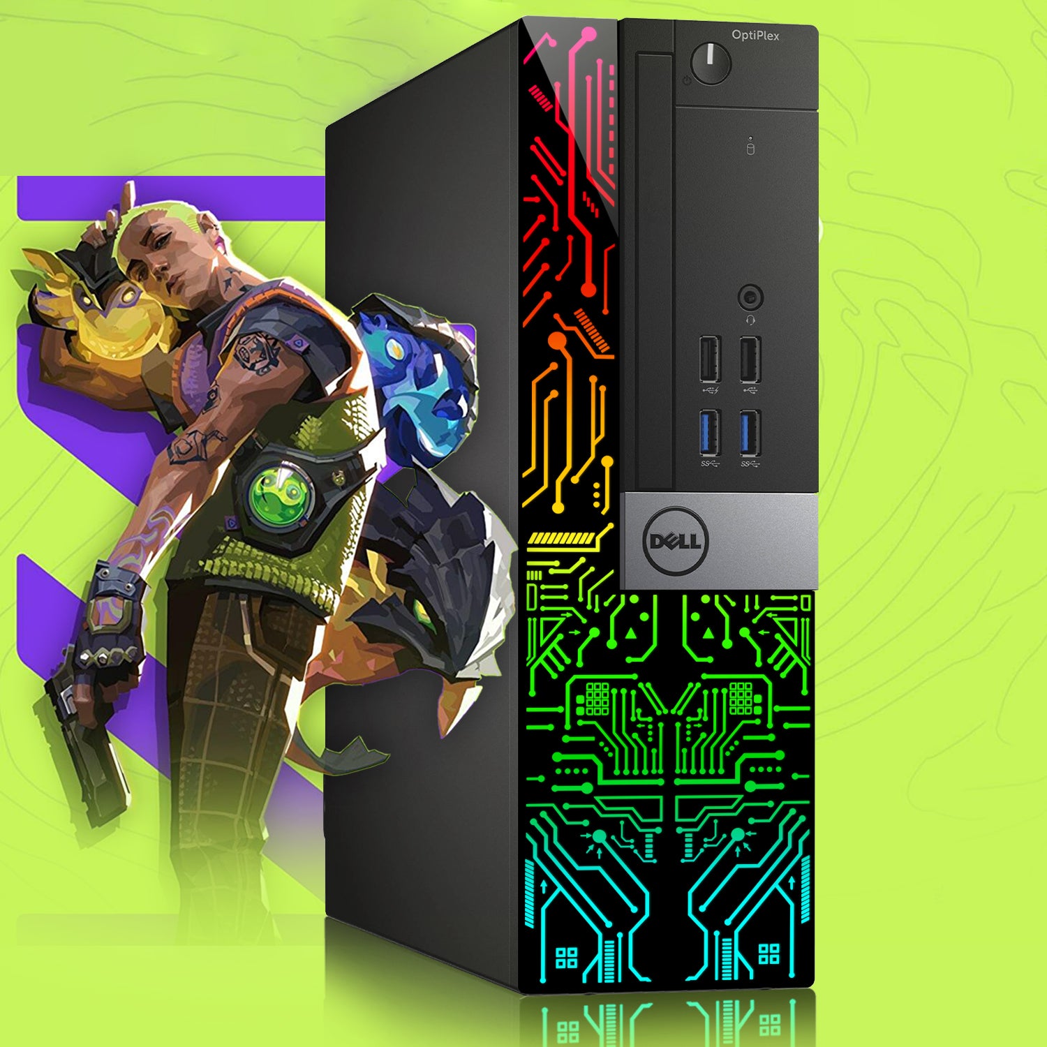 Dell Optiplex RGB Desktop Computer PC, Intel Hexa-Core i5-8500 up to 4.10 GHz, 16GB DDR4 RAM, 2 TB NVMe SSD, Dual Monitor Support, Windows 11 Pro - Refurbished