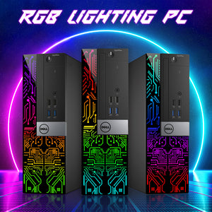 Dell OptiPlex 5060 RGB Desktop Computer - R5 340X / R5 430 / GT 730 | Intel i5-8500 Six Core (4.1GHz Turbo) | 16GB DDR4 RAM | 512GB SSD | WiFi + Bluetooth | Windows 11 Pro - Refurbished