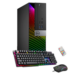 Dell OptiPlex 5060 RGB Desktop Computer - Intel i5-8500 Six Core (4.1GHz Turbo) | 32GB DDR4 RAM | 1TB /2TB SSD | GT 730/ 1030/ RX 550 WiFi + Bluetooth | Windows 11 Pro - Refurbished