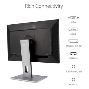ASUS ProArt Display 24" Inch WUXGA (1920 x 1200) 75Hz Professional Monitor | 100% sRGB, Eye Care, Anti-glare | Tilt Pivot Swivel Height Adjustable Wall Mountable | DisplayPort HDMI VGA (PA248QV)