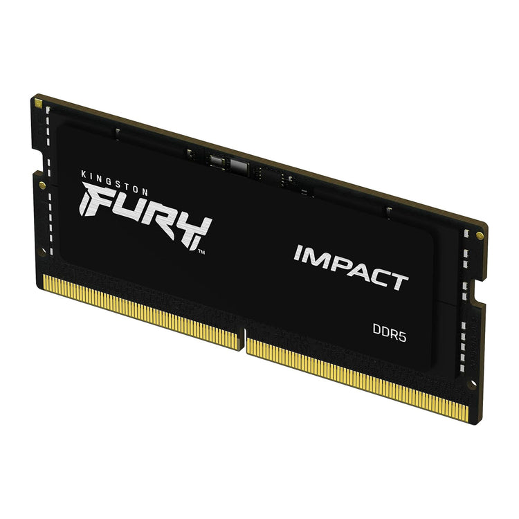 Kingston Fury Impact 8GB (1Gx 64 Bit) - DDR5 Technology  Memory, 4800 MHz Memory Speed, CL38 SDRAM (Synchronous DRAM) - KF548S38IB-8