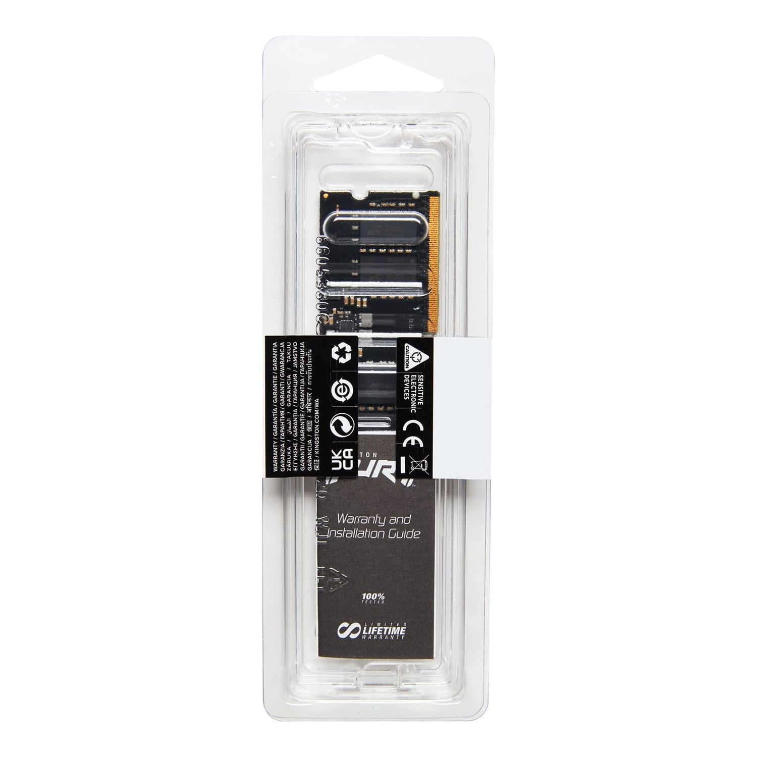 Kingston Fury Impact 8GB (1Gx 64 Bit) - DDR5 Technology  Memory, 4800 MHz Memory Speed, CL38 SDRAM (Synchronous DRAM) - KF548S38IB-8