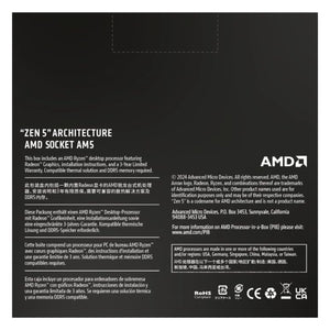 AMD Ryzen 7 9700X - 8 Cores, 16 Thread Unlocked Desktop Gaming Processor With Ryzen 9000 Series, Up to 5.5 GHz Max Boost Clock - (100-100001404WOF)