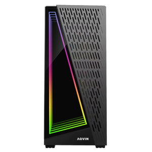 AQVIN Gaming PC Tower Desktop Computer Combo, Intel Core i7 up to 4.00 GHz, 32GB DDR4 RAM, 1TB - 2TB SSD, RX 580, GTX 1660s, RTX 3050, RTX 3060, Windows 10 Pro, WIFI - 27 inch Curved Gaming Monitor