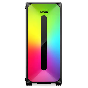 AQVIN Gaming PC Tower Desktop Computer Combo, Intel Core i7 up to 4.60 GHz, 32GB DDR4 RAM, 1TB - 2TB SSD, RX 580, GTX 1660s, RTX 3050, RTX 3060, Windows 11 Pro, WIFI - 27 inch Curved Gaming Monitor