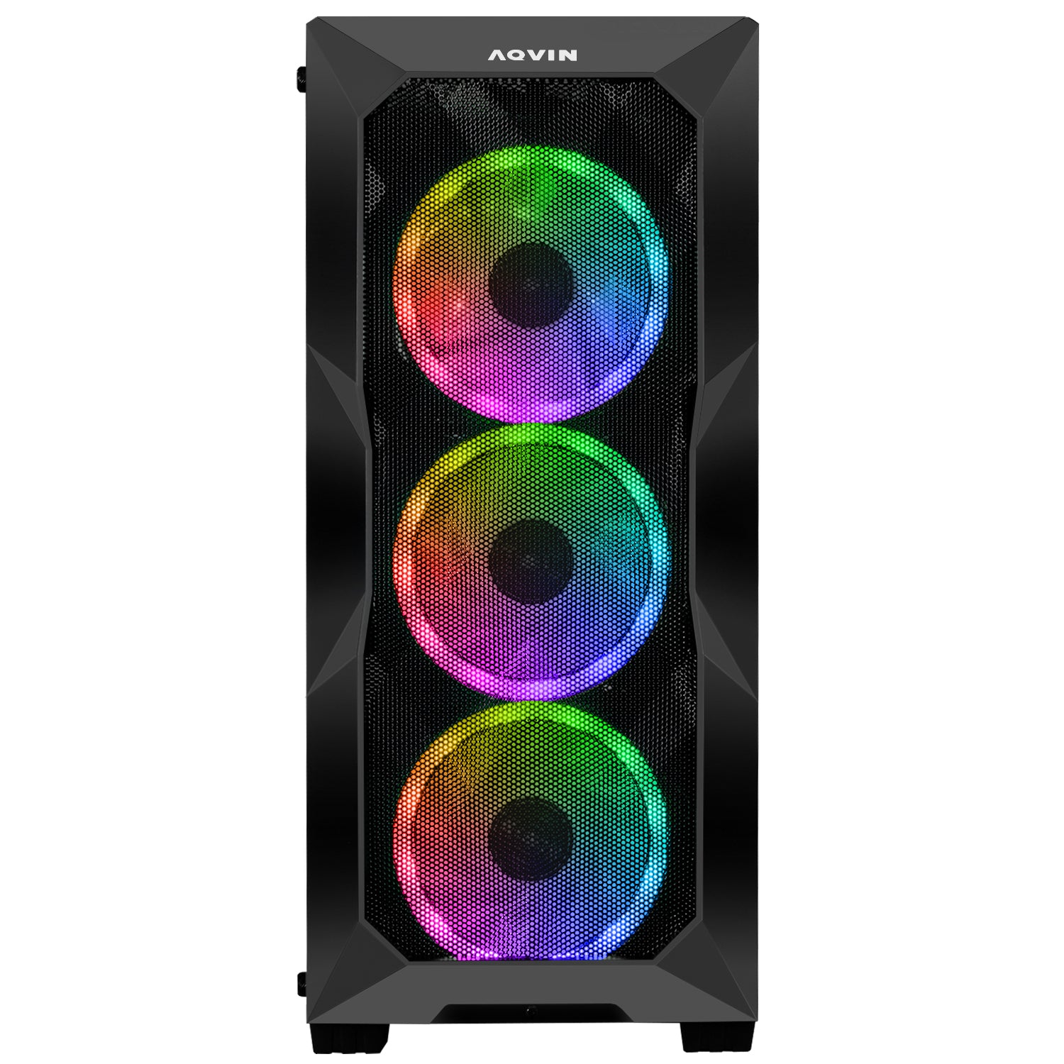 AQVIN AQB70 Gaming Desktop Computer PC Tower - Black (Intel Core i7 Processor up to 4.60 GHz/ 32GB DDR4 RAM/ 1TB - 2TB SSD/ GeForce RTX 3050, 3060, 5060 Graphics Card/ Windows 11 Pro) WiFi Ready