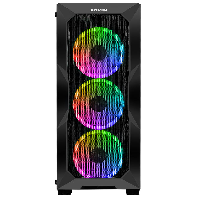 AQVIN AQW70/ AQB70 Gaming PC Tower - 27 inch Curved Gaming Monitor (Intel Core i7 Processor/ 32GB DDR4 RAM/ 1TB - 2TB SSD/ GeForce RTX 3050, 3060, 5060 GPU/ Windows 11 Pro) WiFi Ready