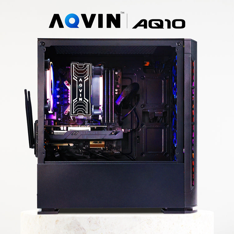 AQVIN Gaming PC Desktop Computer Tower, Intel Core i7 up to 4.60 GHz, 32GB DDR4 RAM, 1TB - 2TB SSD, RX 580, GTX 1660s, RTX 3050, RTX 3060, Windows 11 Pro, WIFI - RGB Keyboard and Mouse
