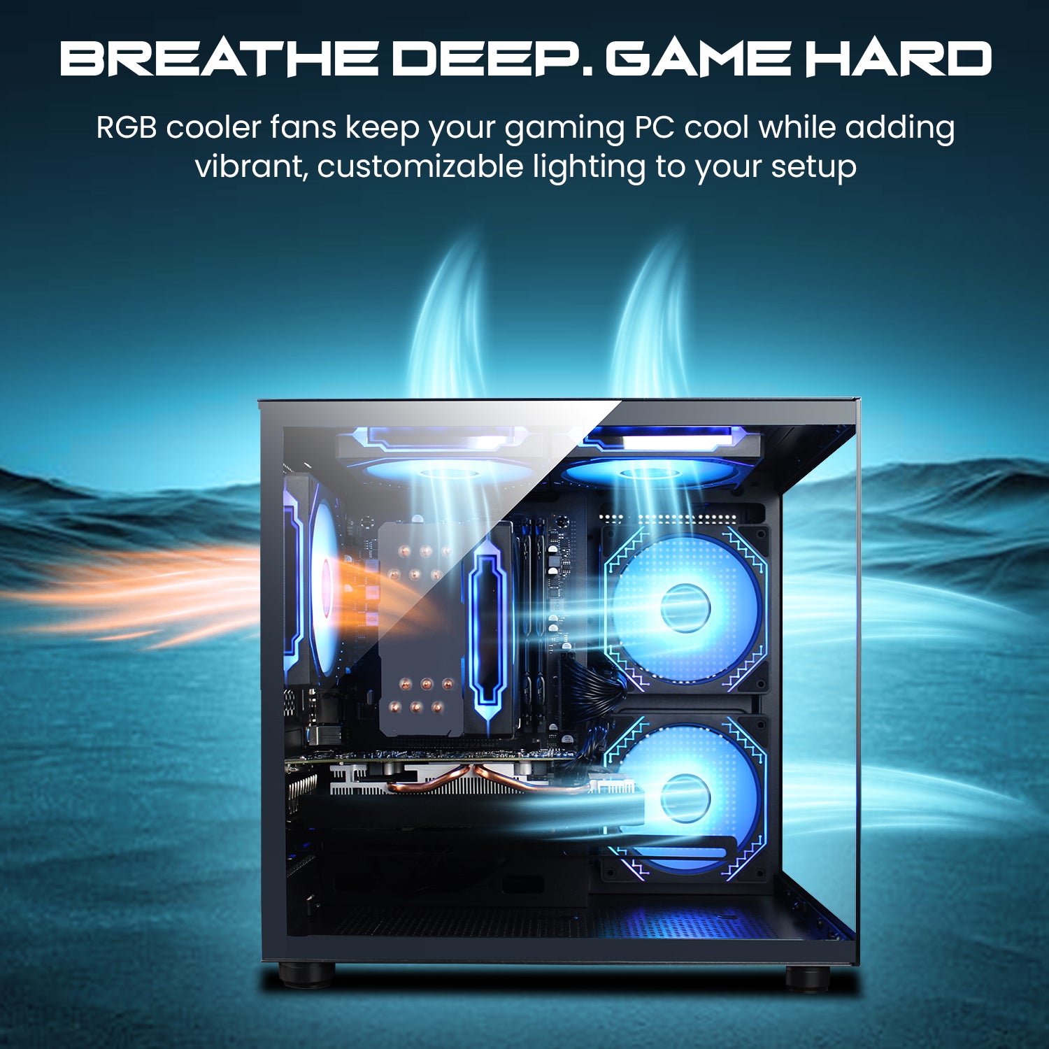 AQVIN NEON Windows 11 Pro Mini Gaming PC - NVIDIA Graphics GeForce RTX 3050 6GB GDDR6, Intel Core i7 - 8th Gen Up to 4.60 GHz Processor, 32GB DDR4 RAM, 1TB NVMe SSD - 2TB NVMe SSD, RGB Keyboard Mouse