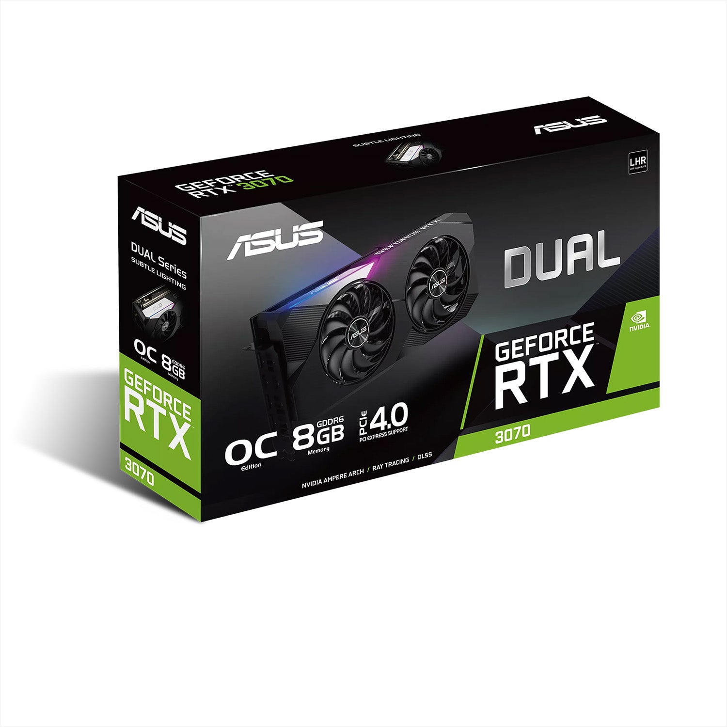 ASUS Dual GeForce RTX 3070 Graphics card, 8GB GDDR6, PCI Express 4.0 Video card, HDMI, Diaplay port, HDCP Support (DUAL-RTX3070-O8G-V2)