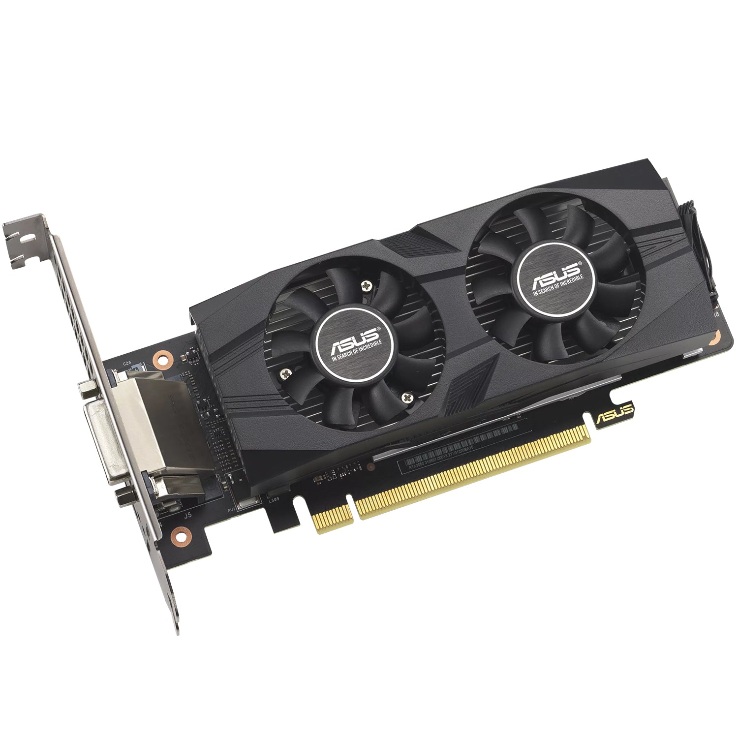 ASUS GeForce RTX 3050 LP BRK OC Edition Graphics Card | Dual Ball Bearings and Stainless Stell Bracket | 6GB GDDR6 | HDMI, DVI-D, Display Port - (RTX3050-O6G-LP-BRK)