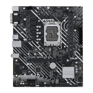 ASUS PRIME H610M-E D4 | Intel H610 Chipset ( LGA 1700) | DDR4 Support | PCIe 4.0 | USB 3.2 Gen 1 | Dual M.2 Slots | HDMI/DVI/D-Sub Outputs - Micro ATX Motherboard