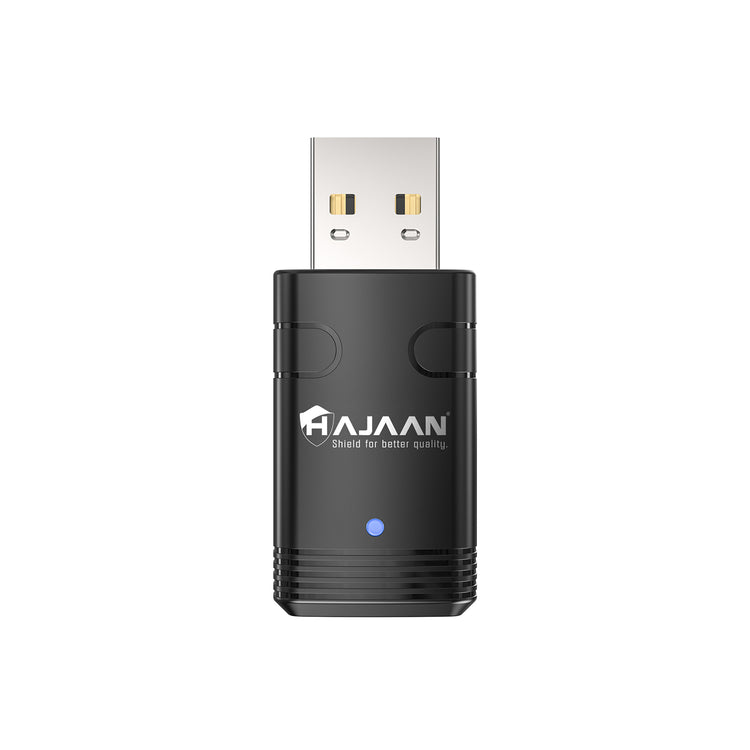 HAJAAN AX 900 Mbps Wireless USB Adapter with Bluetooth 5.3, Dual Band 2.4/5.8 GHz, High-Speed WiFi Dongle for Desktop PC/Laptop, Wireless Network Adapter Supports Windows 10/11