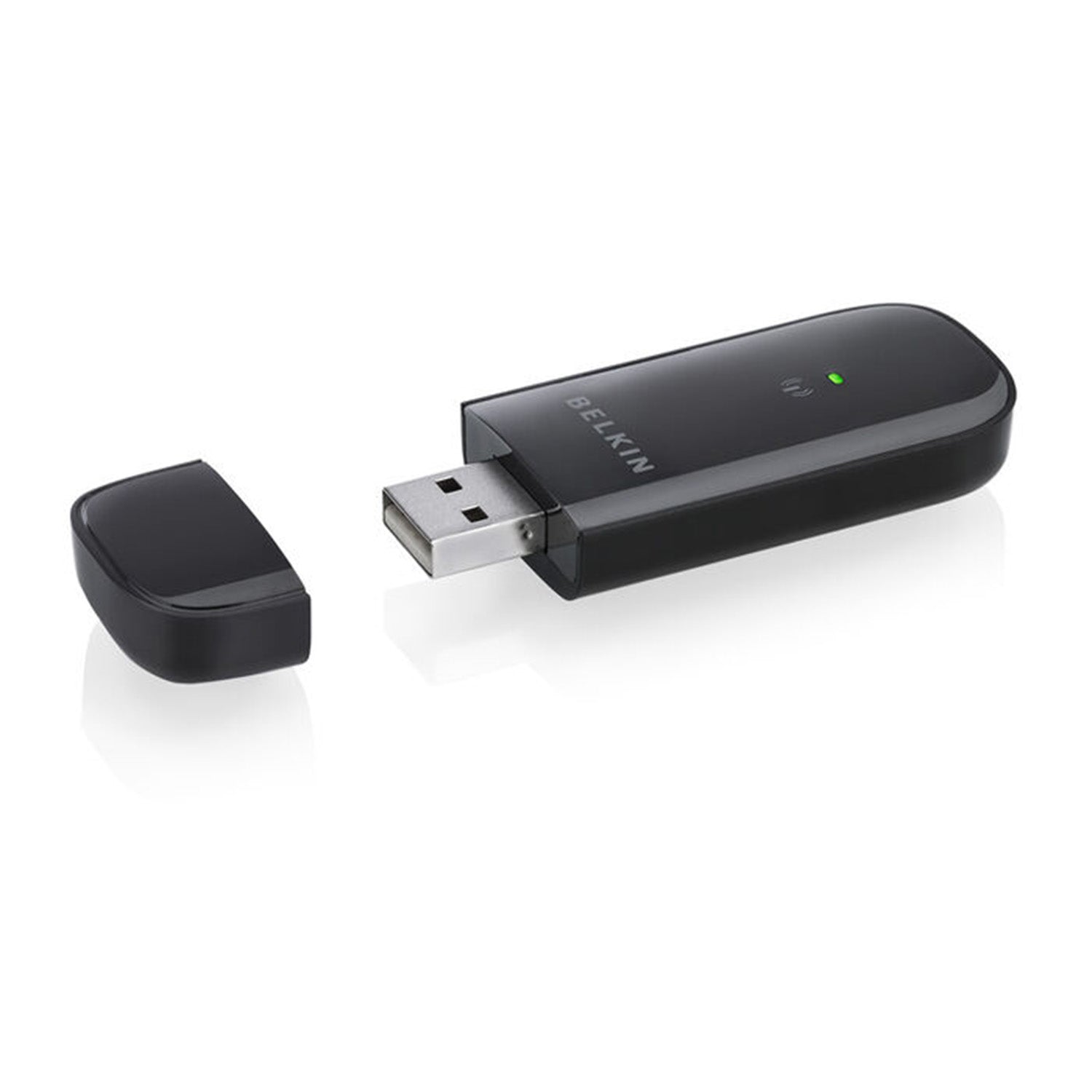 Belkin N300 Wireless USB Adapter for Desktop, Laptop with 2.4GHz, 300Mbps