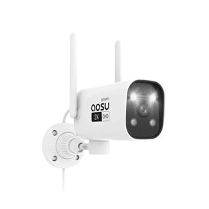 AOSU C4L 4MP, Dual-Band Wi-Fi, Outdoor Security Camera With Human Auto Tracking, Full-Color Night Vision and Motion Tracking, 270 Degree Field of View, Compatible With Alexa and Google Assistant