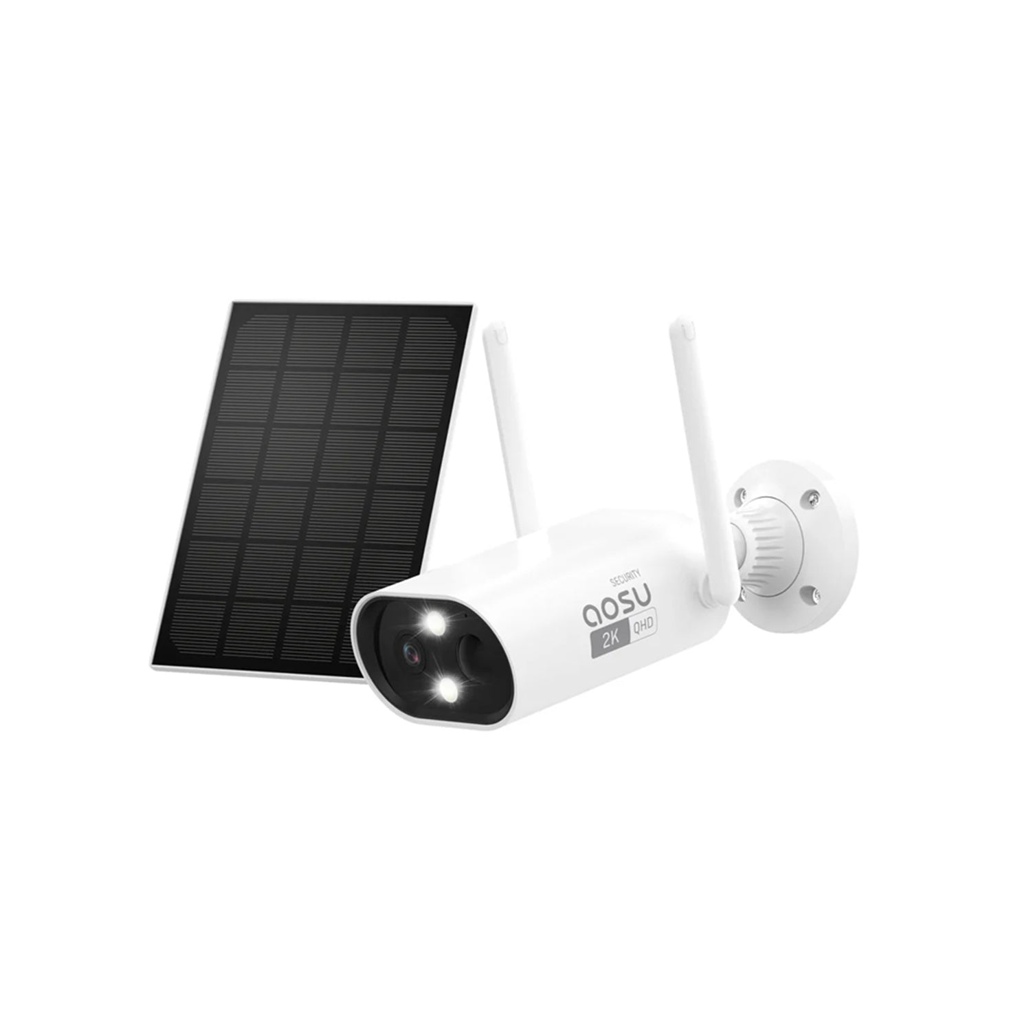 AOSU C8L 3MP, 2K Wi-Fi Solar Power Smart Camera, With 2 Way Talking, Full-Color Night Vision, Human Detection and Waterproof, Compatible With Alexa and Google Assistant