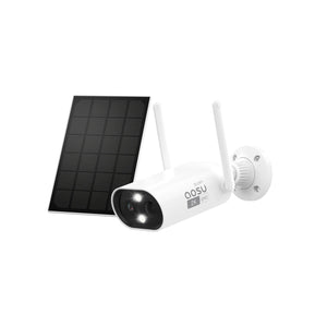 AOSU C8L 3MP, 2K Wi-Fi Solar Power Smart Camera, With 2 Way Talking, Full-Color Night Vision, Human Detection and Waterproof, Compatible With Alexa and Google Assistant
